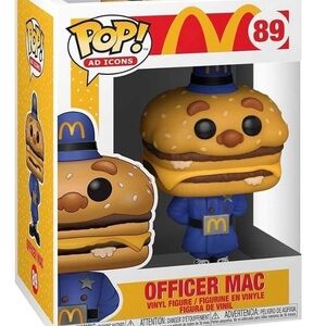 Funko Pop Officer Mac Blue and Yellow Figure